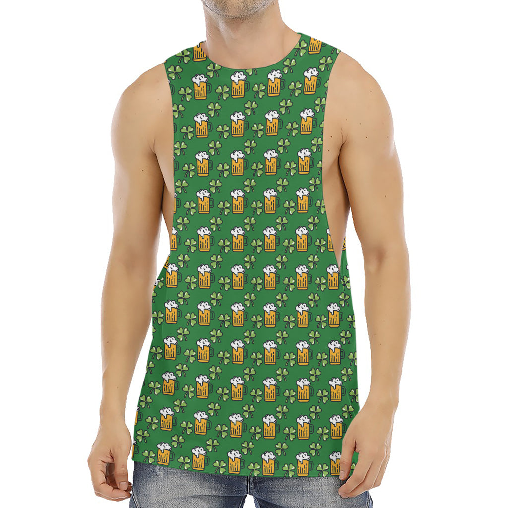 Cute St. Patrick's Day Pattern Print Men's Muscle Tank Top