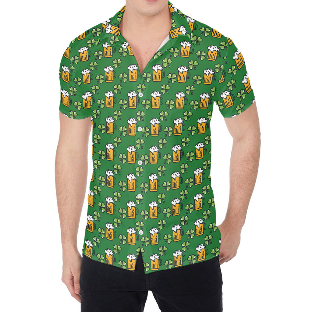 Cute St. Patrick's Day Pattern Print Men's Shirt