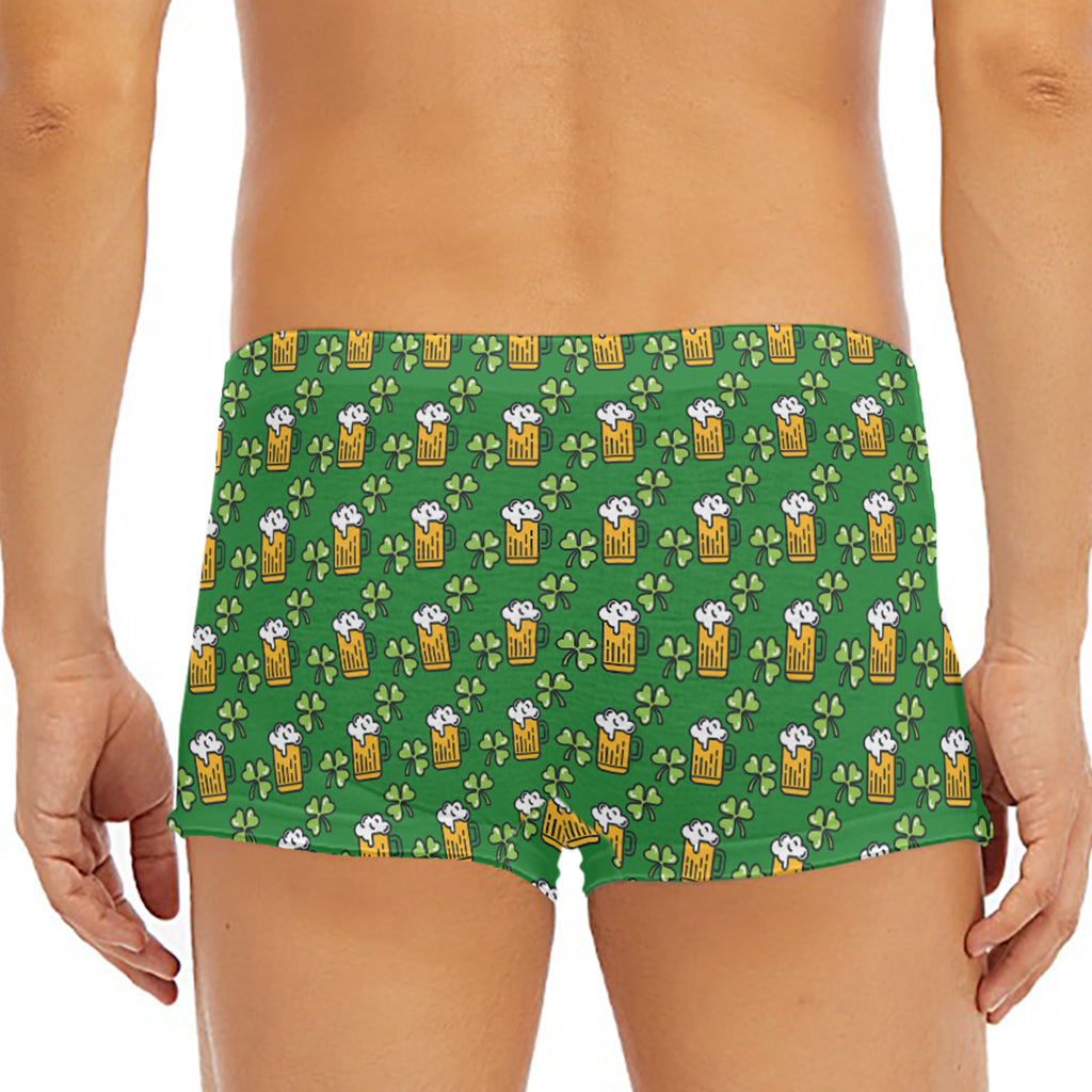Cute St. Patrick's Day Pattern Print Men's Short Boxer Briefs