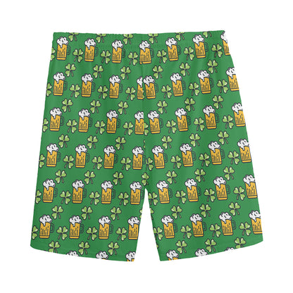 Cute St. Patrick's Day Pattern Print Men's Sports Shorts
