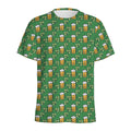 Cute St. Patrick's Day Pattern Print Men's Athletic T-Shirt
