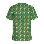Cute St. Patrick's Day Pattern Print Men's Sports T-Shirt