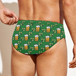 Cute St. Patrick's Day Pattern Print Men's Swim Briefs