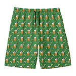 Cute St. Patrick's Day Pattern Print Men's Swim Trunks