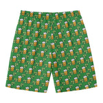 Cute St. Patrick's Day Pattern Print Men's Swim Trunks