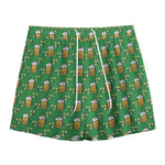 Cute St. Patrick's Day Pattern Print Mesh Shorts