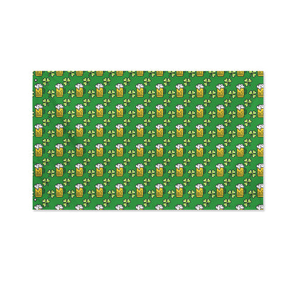 Cute St. Patrick's Day Pattern Print Polyester Flag