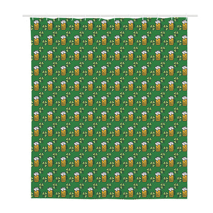 Cute St. Patrick's Day Pattern Print Polyester Shower Curtain