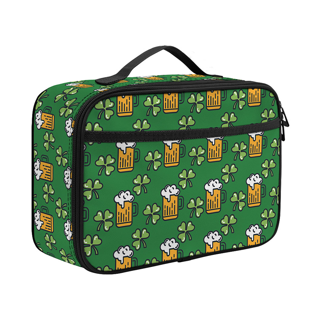 Cute St. Patrick's Day Pattern Print Portable Lunch Bag