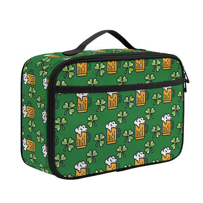 Cute St. Patrick's Day Pattern Print Portable Lunch Bag