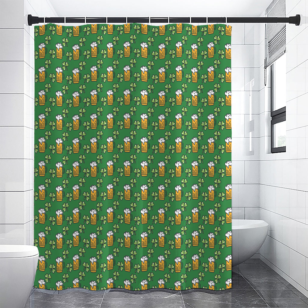Cute St. Patrick's Day Pattern Print Premium Shower Curtain