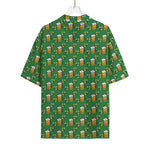 Cute St. Patrick's Day Pattern Print Rayon Hawaiian Shirt