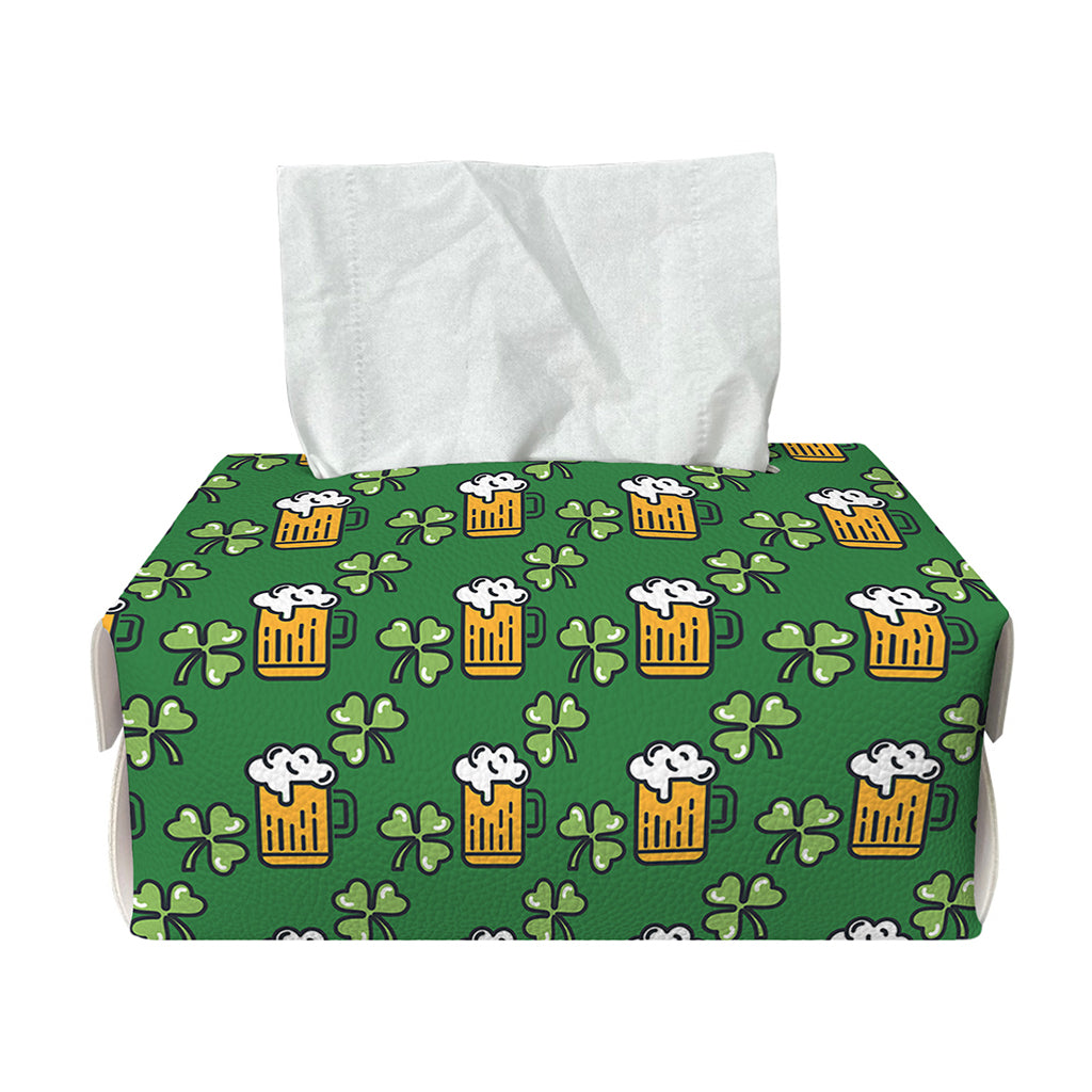 Cute St. Patrick's Day Pattern Print Rectangle Tissue Box Cover