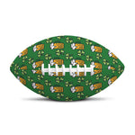 Cute St. Patrick's Day Pattern Print Rugby Ball