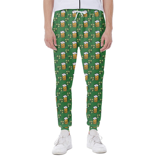Cute St. Patrick's Day Pattern Print Scuba Joggers