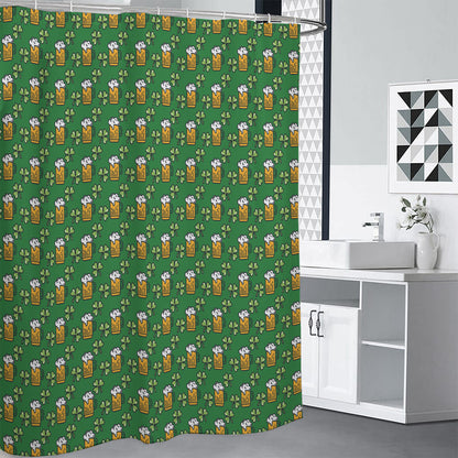 Cute St. Patrick's Day Pattern Print Shower Curtain