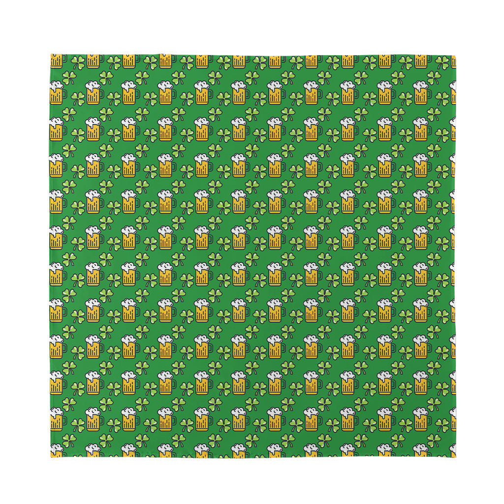 Cute St. Patrick's Day Pattern Print Silk Bandana