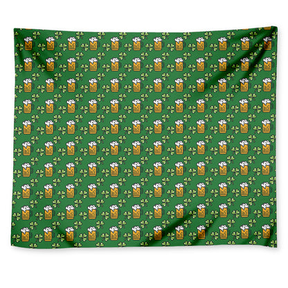 Cute St. Patrick's Day Pattern Print Tapestry