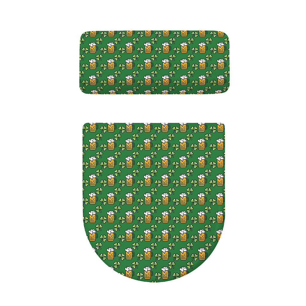 Cute St. Patrick's Day Pattern Print Toilet Lid And Tank Cover Set