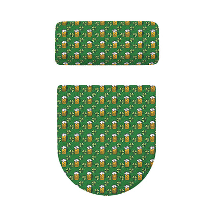 Cute St. Patrick's Day Pattern Print Toilet Lid And Tank Cover Set