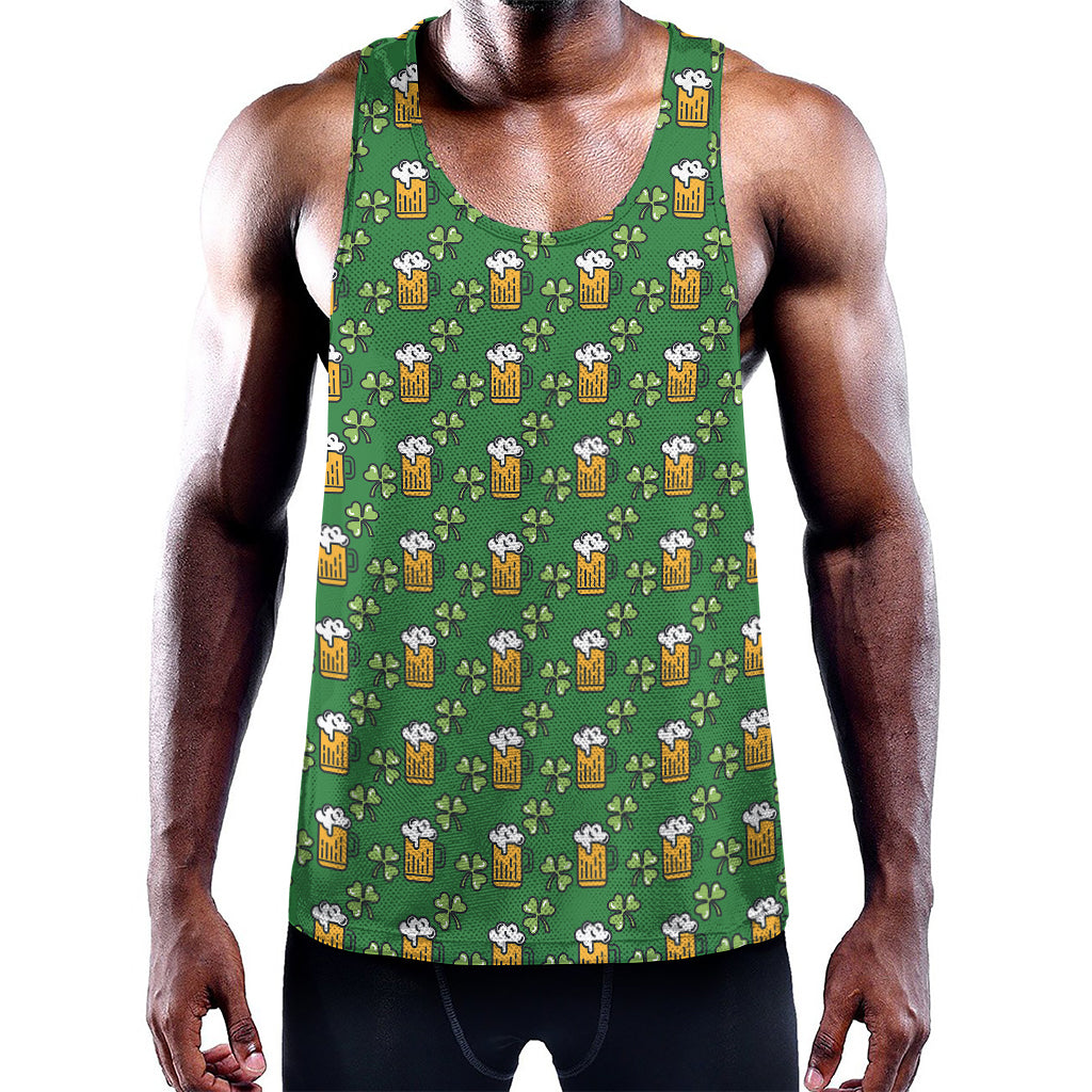 Cute St. Patrick's Day Pattern Print Training Tank Top