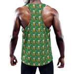 Cute St. Patrick's Day Pattern Print Training Tank Top