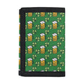 Cute St. Patrick's Day Pattern Print Trifold Wallet