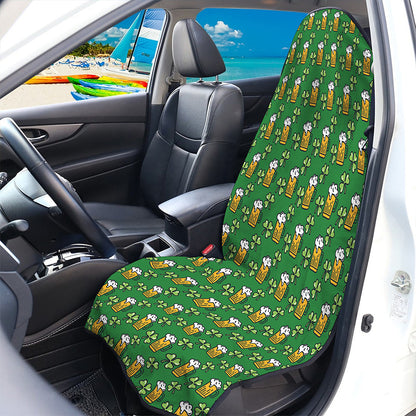 Cute St. Patrick's Day Pattern Print Waterproof Car Seat Cover