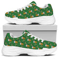Cute St. Patrick's Day Pattern Print White Chunky Shoes