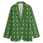 Cute St. Patrick's Day Pattern Print Women's Blazer