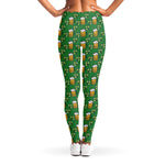 Cute St. Patrick's Day Pattern Print Women's Leggings