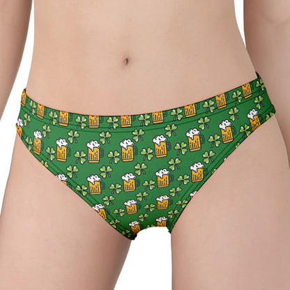 Cute St. Patrick's Day Pattern Print Women's Panties