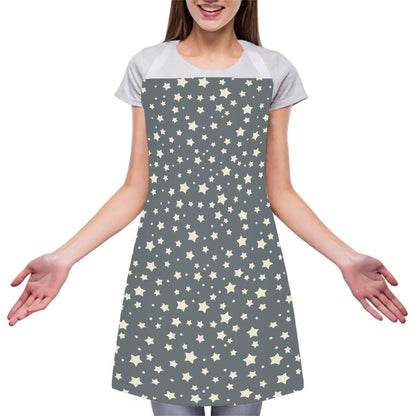 Cute Star Pattern Print Adjustable Apron