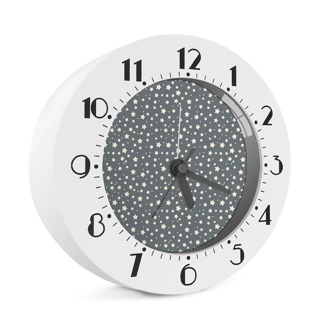 Cute Star Pattern Print Alarm Clock
