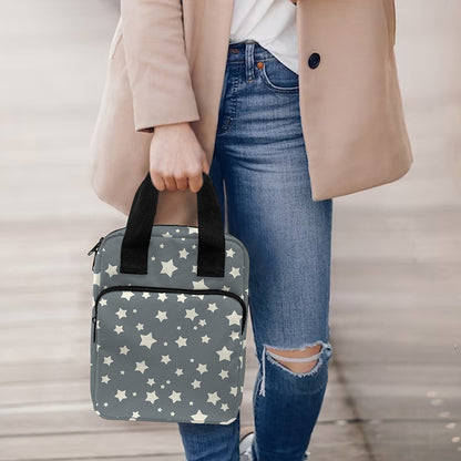 Cute Star Pattern Print Bible Tote Bag
