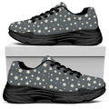 Cute Star Pattern Print Black Chunky Shoes