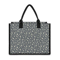 Cute Star Pattern Print Canvas Tote Bag
