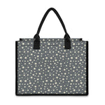 Cute Star Pattern Print Canvas Tote Bag