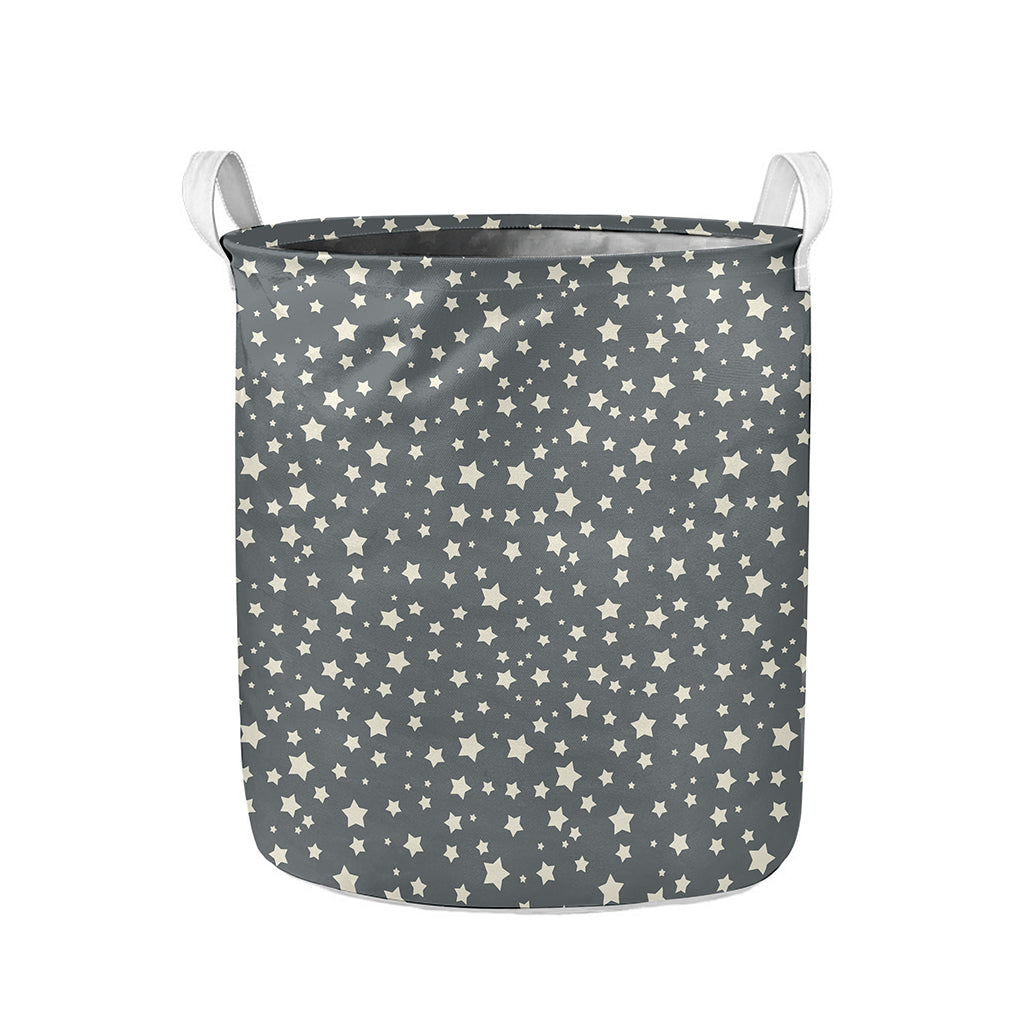 Cute Star Pattern Print Collapsible Laundry Basket