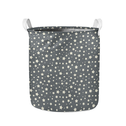 Cute Star Pattern Print Collapsible Laundry Basket