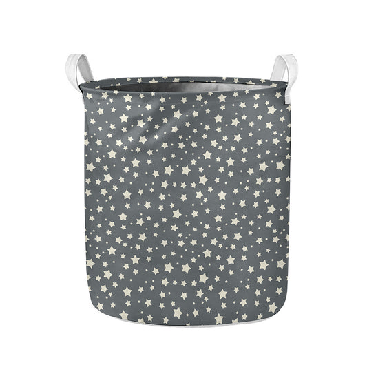 Cute Star Pattern Print Collapsible Laundry Basket