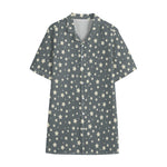 Cute Star Pattern Print Cotton Hawaiian Shirt