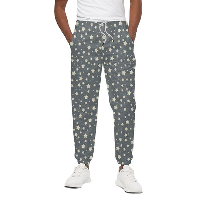 Cute Star Pattern Print Cotton Pants
