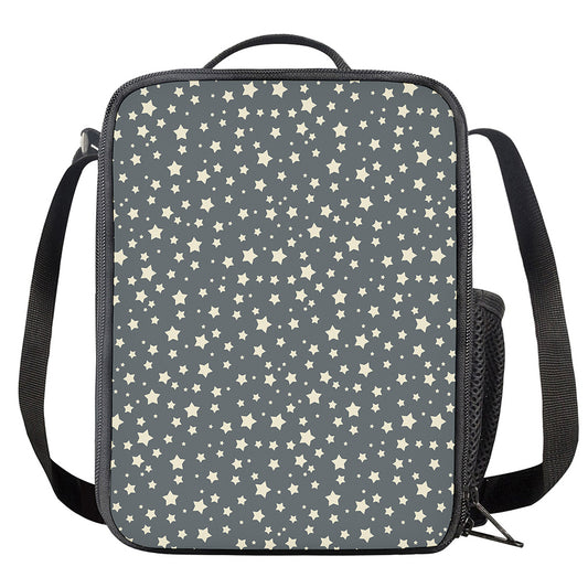 Cute Star Pattern Print Crossbody Lunch Bag