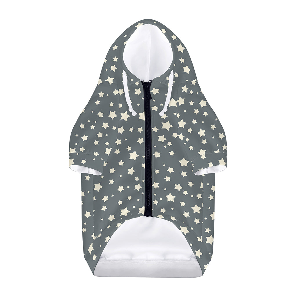 Cute Star Pattern Print Dog Zip Up Hoodie