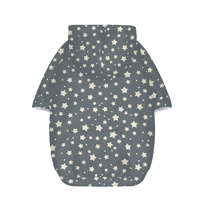 Cute Star Pattern Print Dog Zip Up Hoodie