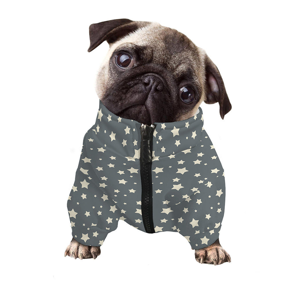 Cute Star Pattern Print Dog Zip Up Jacket