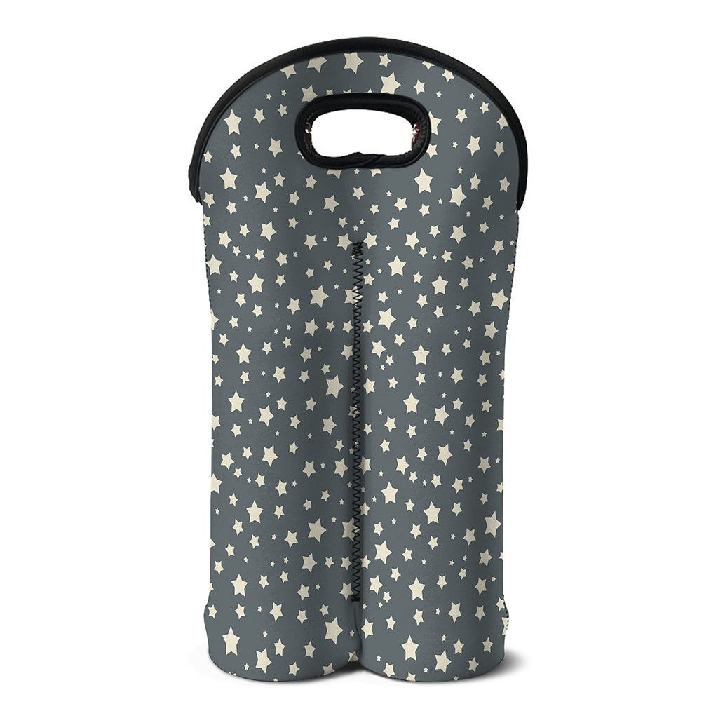 Cute Star Pattern Print Double Neoprene Wine Tote