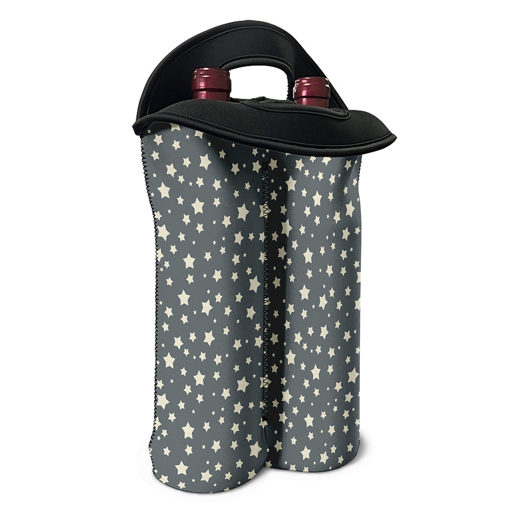Cute Star Pattern Print Double Neoprene Wine Tote