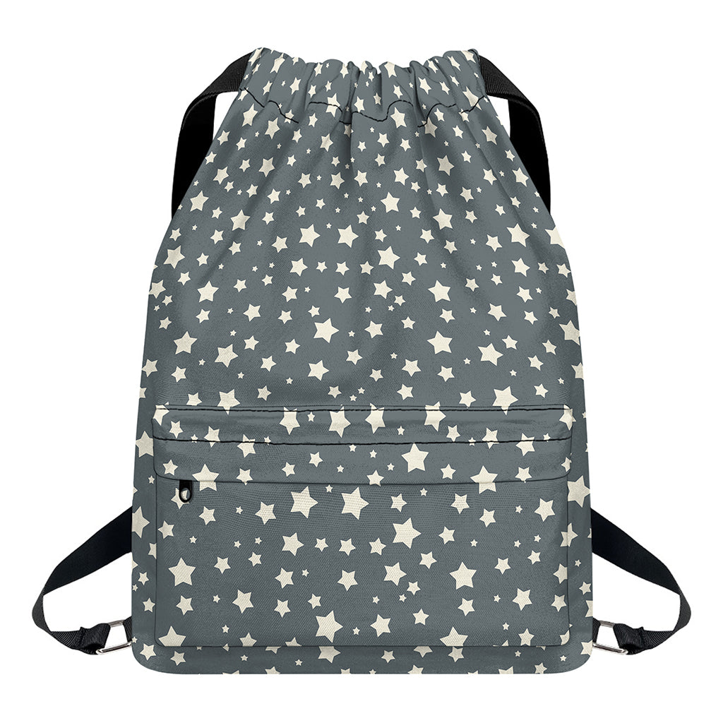 Cute Star Pattern Print Drawstring Backpack